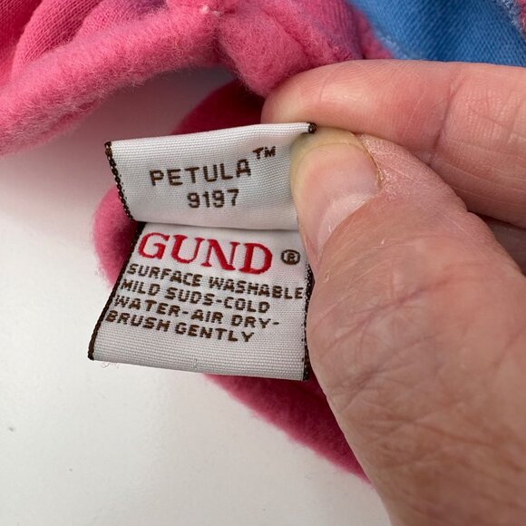 Gund Plush Petula Ice Skater Pig Hand Puppet 12”Blue & Pink Outfit #9197 Tags - Picture 8 of 10